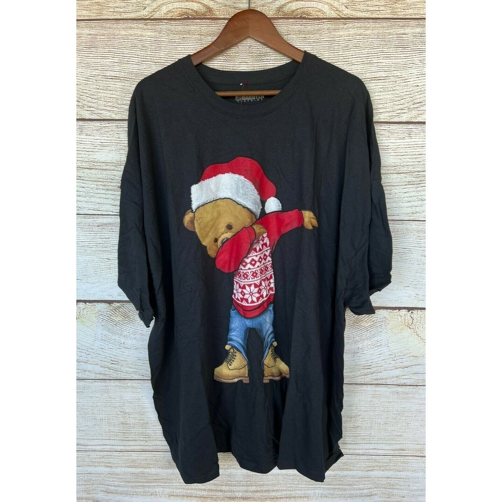 Ugly Christmas Shirt Big Mens Size 3XL Dabbing Santa Teddy Bear T-Shirt New
